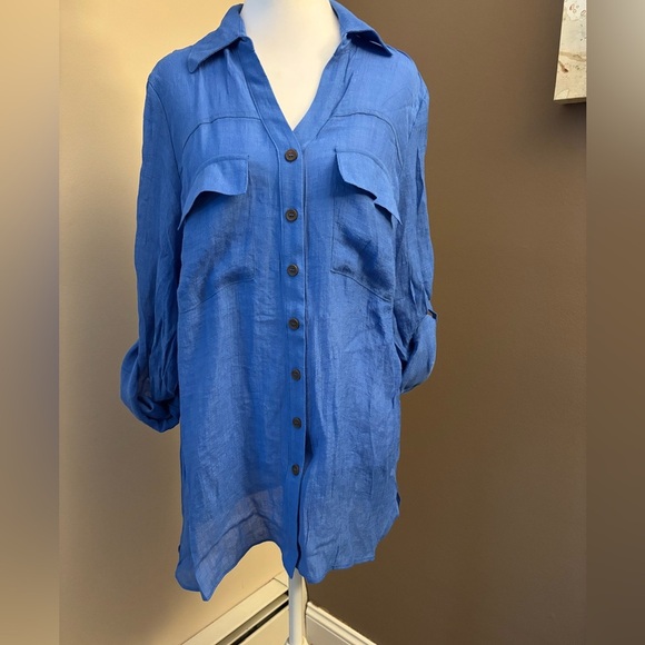 PerSeption Concept Tops - PerSeption Concept Blue Button-Down Shirt | XL | NWT
